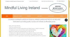 Desktop Screenshot of mindfulliving.ie