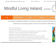 Tablet Screenshot of mindfulliving.ie